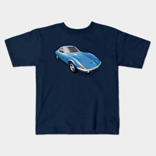 1972 Opel GT in blue Kids T-Shirt